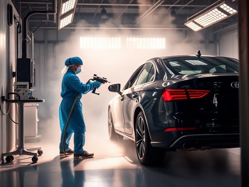 Peinture automobile en cabine professionnelle